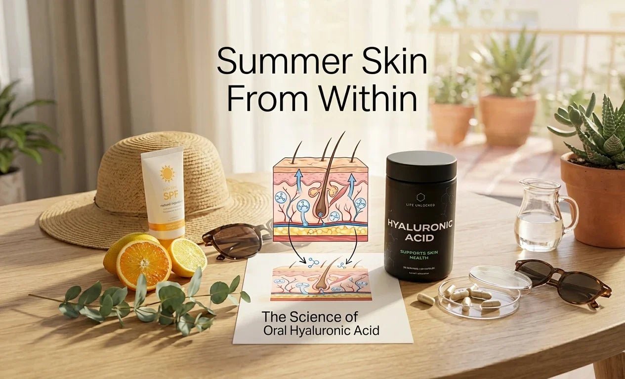 Summer Skin From Within: The Science of Oral Hyaluronic Acid - LifeUnlocked