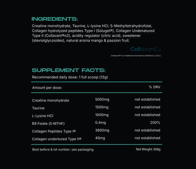 BOOST 2.0 Creatine + Taurin + Lysine + Collagen + B9 - LifeUnlocked