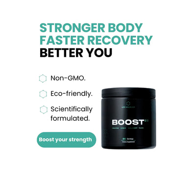 BOOST 2.0 Creatine + Taurin + Lysine + Collagen + B9 - LifeUnlocked