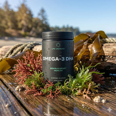 Omega 3 Vegan Marine Algae - LifeUnlocked