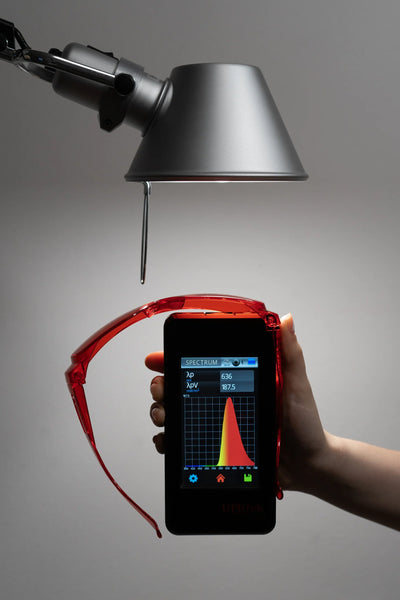 Red glasses against blue and green light - LifeUnlocked
